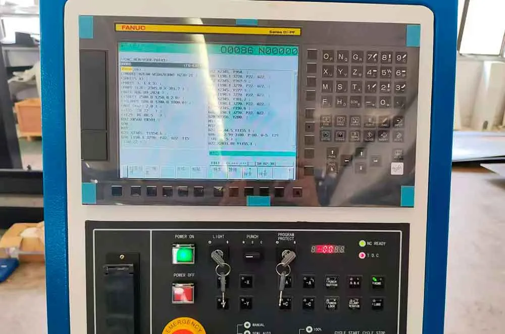 cnc fanuc of CNC Turret punching machine