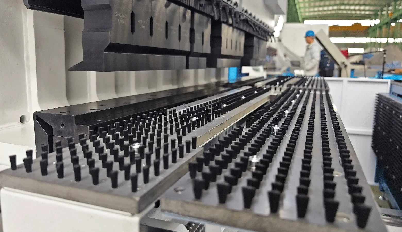 Semi-auto panel bender tooling