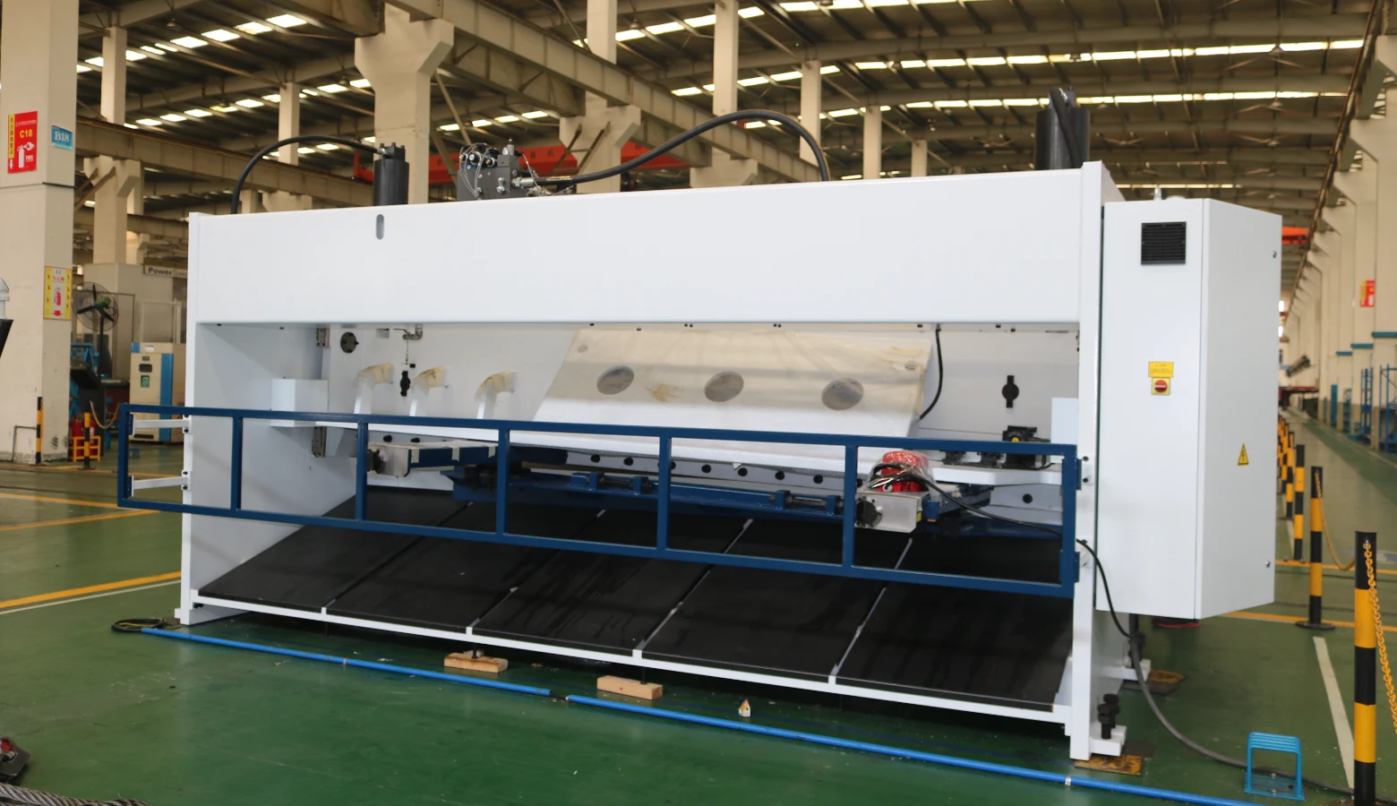 backgauge of shearing machine