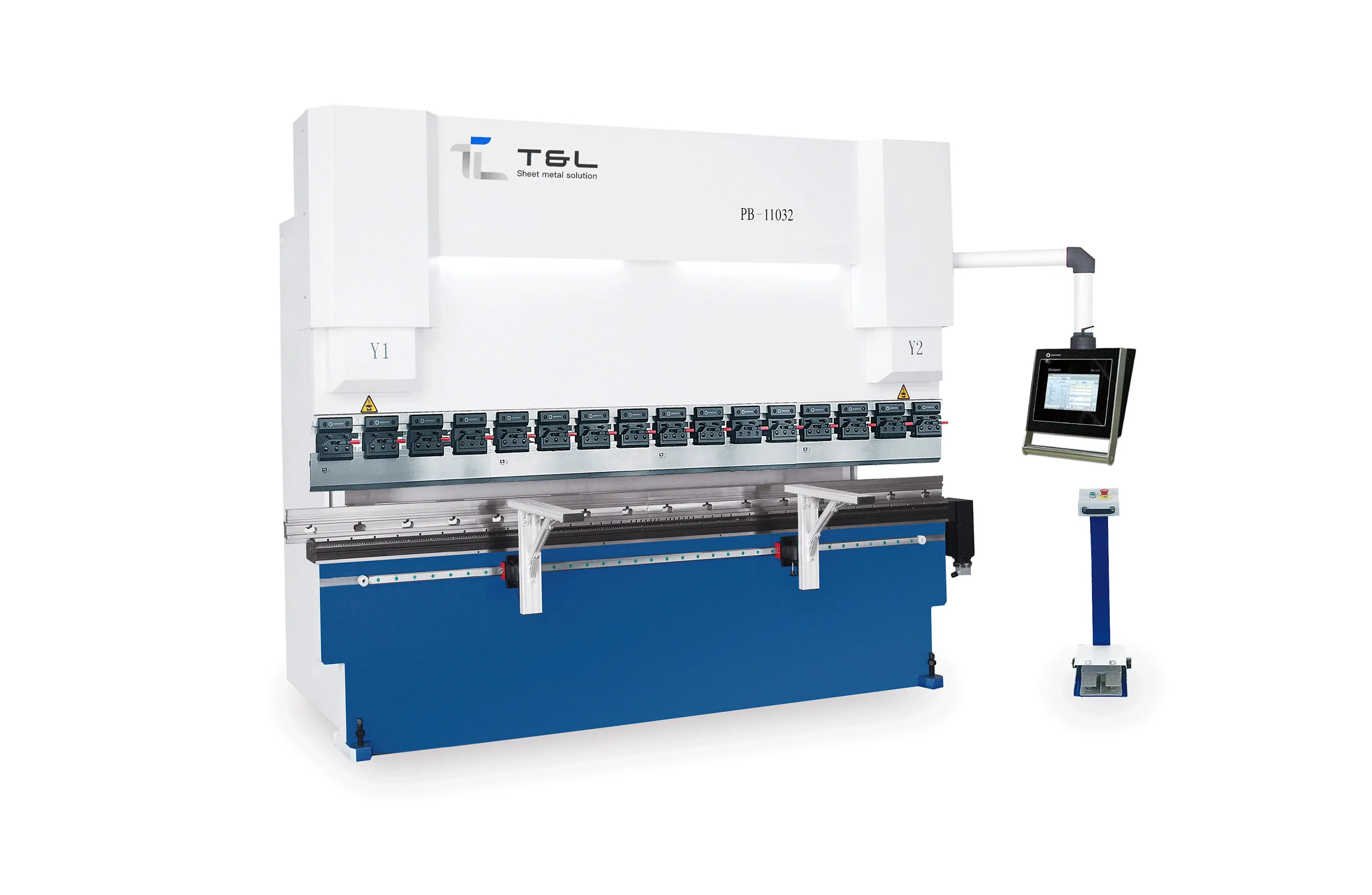 front view of cnc hydraulic press brake machine