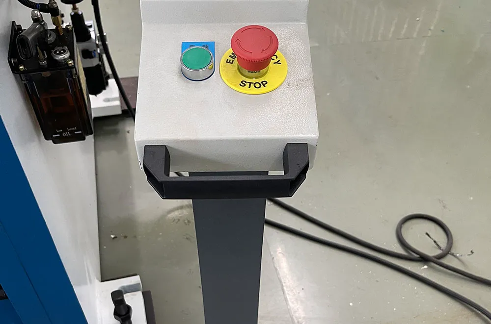 vertical v grooving machine foot pedal