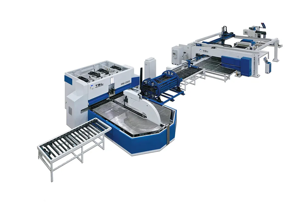 Panel bender+Turret punching machine auto production line